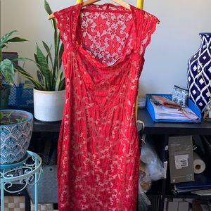 Red Lace Dress